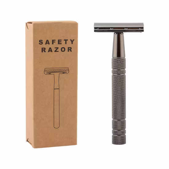 Maquinilla de afeitar de seguridad de metal de doble filo barata Zero Waste